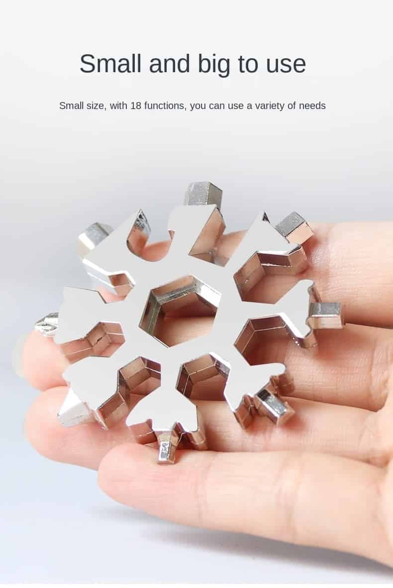 18-in-1 Stainless Steel Snowflakes Multi-Tool - Cartnoova