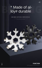 18-in-1 Stainless Steel Snowflakes Multi-Tool - Cartnoova