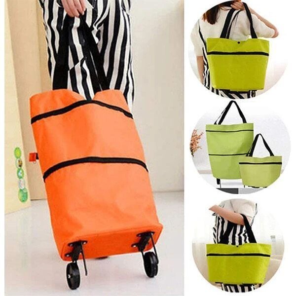 2 In 1 Foldable Waterproof Shopping Cart - Cartnoova