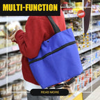 2 In 1 Foldable Waterproof Shopping Cart - Cartnoova