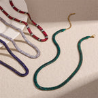 Serpenta™ Snake-Print Egyptian Necklace