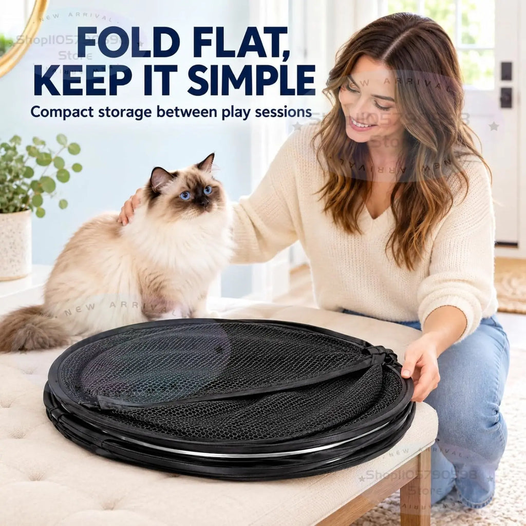 Title: PurrSphere™ 360° Pop-Up Cat Playpen
