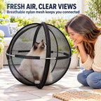 Title: PurrSphere™ 360° Pop-Up Cat Playpen