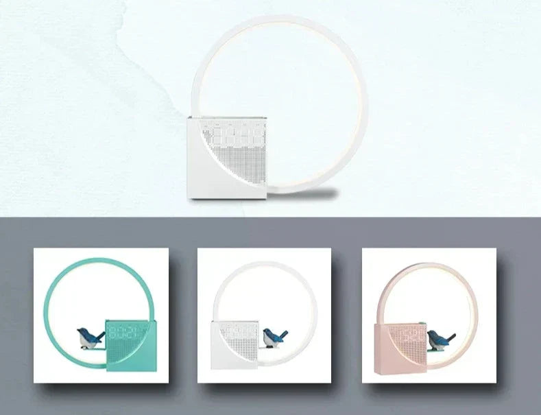 SonicGlow - Round Table Lamp with Wireless Speaker™
