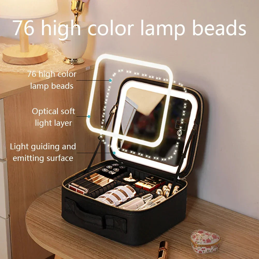 GlowGuard - Smart LED Cosmetic Bag™