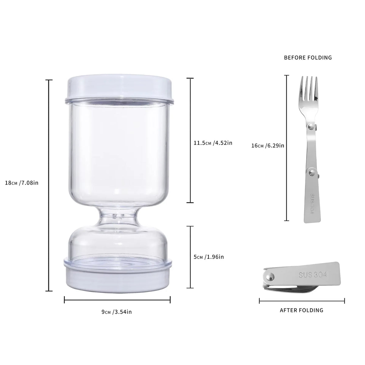 Flip & Drain™ Pickle Strainer Jar – 34oz