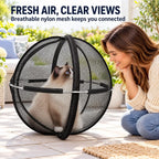 Title: PurrSphere™ 360° Pop-Up Cat Playpen