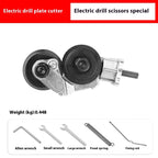 Drill-Powered Sheet Metal Cutter Head Burr-Free Disc Shear™