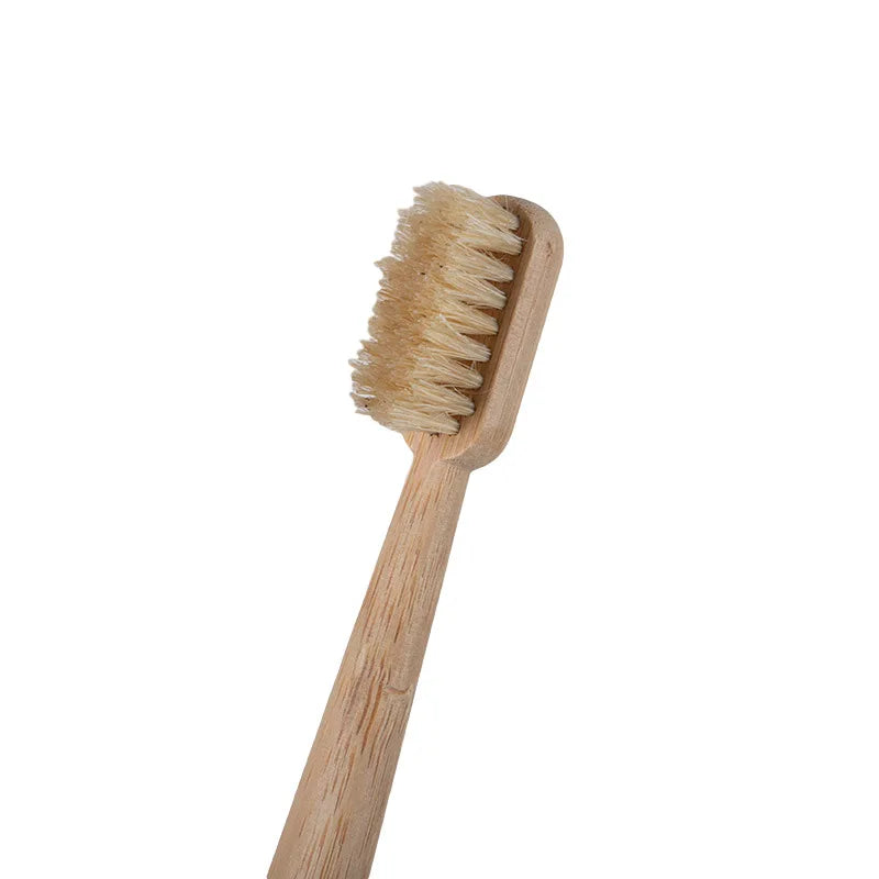 Cartnoova Boar Bristle Bamboo Toothbrushes – 4 Pack [Full Set]