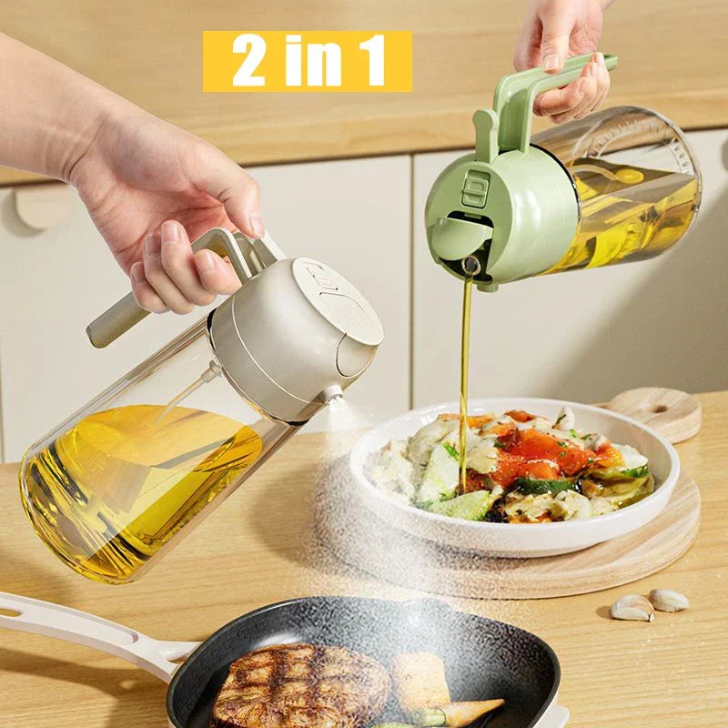 2 in 1 Glass Oil Sprayer  Dispenser™
