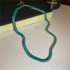 Serpenta™ Snake-Print Egyptian Necklace