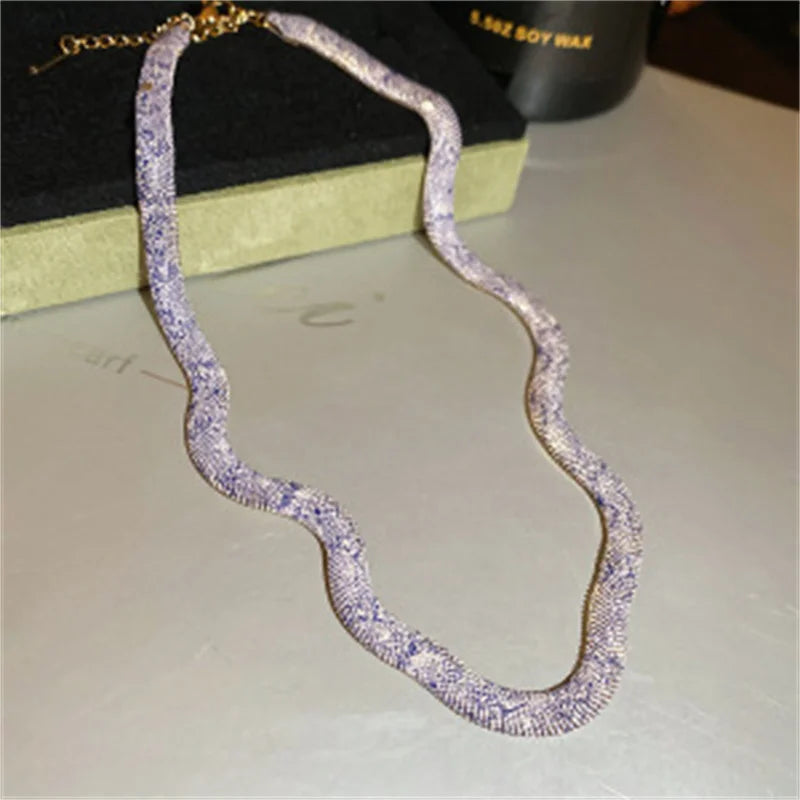Serpenta™ Snake-Print Egyptian Necklace