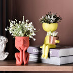 Abstract Human Figure Plant Pot Decor - Cartnoova