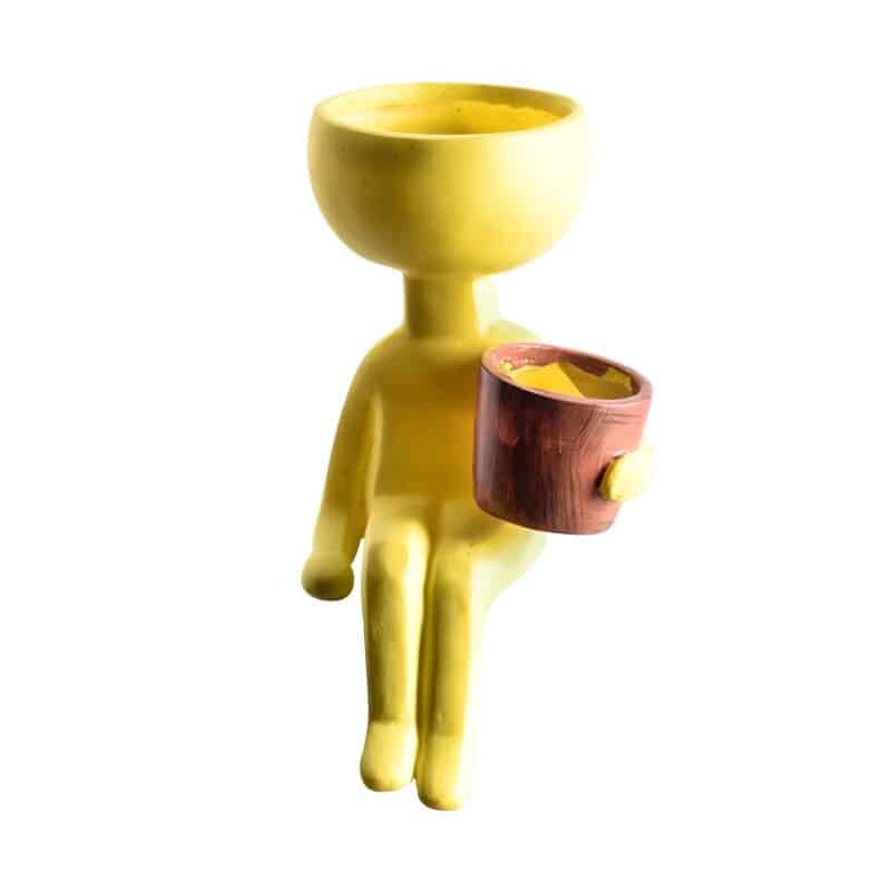 Abstract Human Figure Plant Pot Decor - Cartnoova