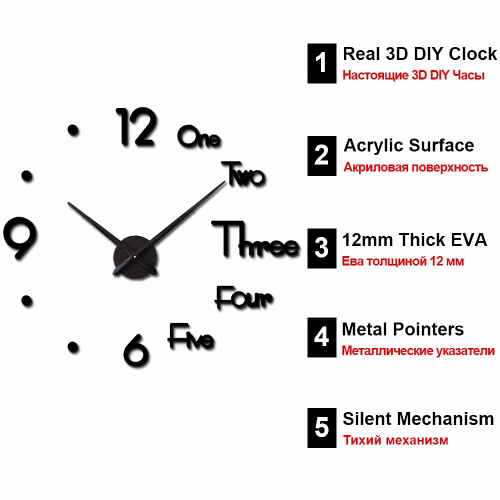 APOLLO DIY Wall Clock - Cartnoova