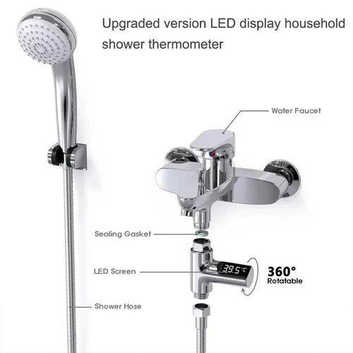 AquaTemp™ - LED Display Water Shower Thermometer - Cartnoova