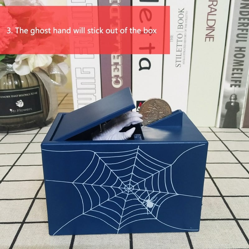 Automatic Scary Monster Hand Coin Box - Cartnoova