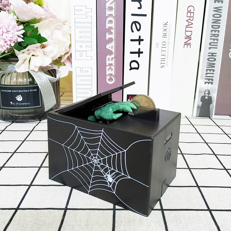 Automatic Scary Monster Hand Coin Box - Cartnoova