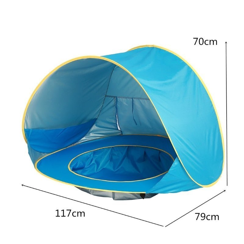 BabyBeach™ - Tent with Portable Pool and UV-Protection - Cartnoova