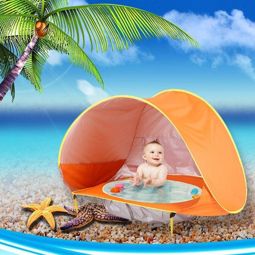 BabyBeach™ - Tent with Portable Pool and UV-Protection - Cartnoova
