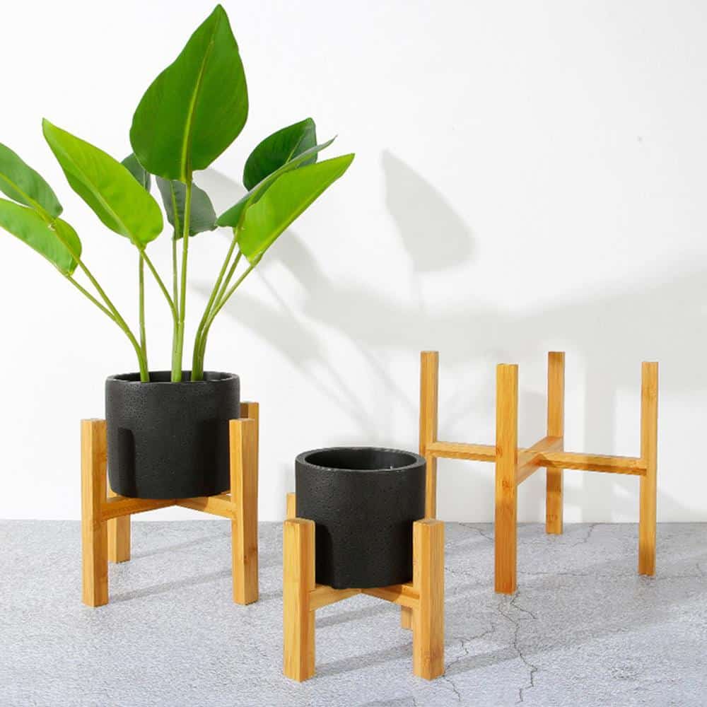 Bamboo Raised Plant Stand - Cartnoova