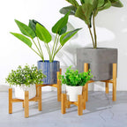 Bamboo Raised Plant Stand - Cartnoova