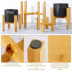 Bamboo Raised Plant Stand - Cartnoova