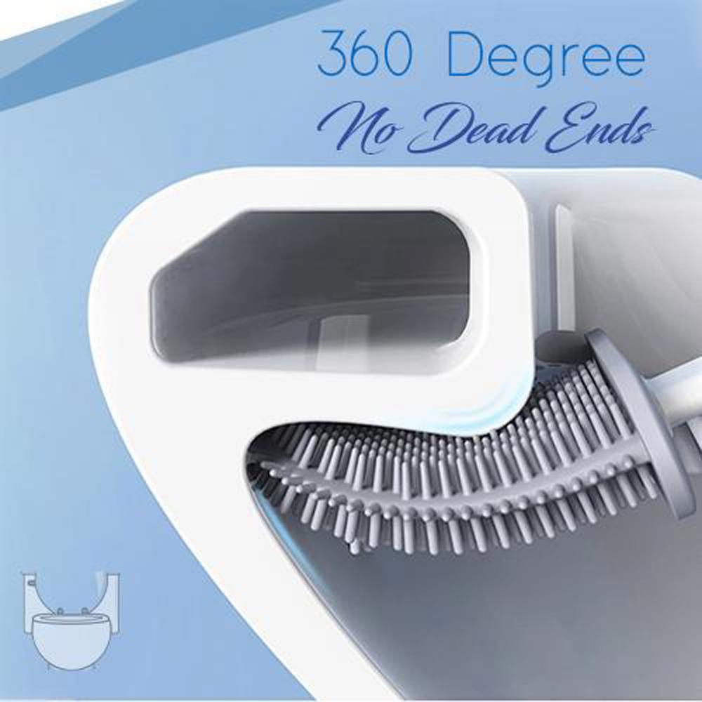 Bathroom Cleaning Brush & Holder Set - Cartnoova