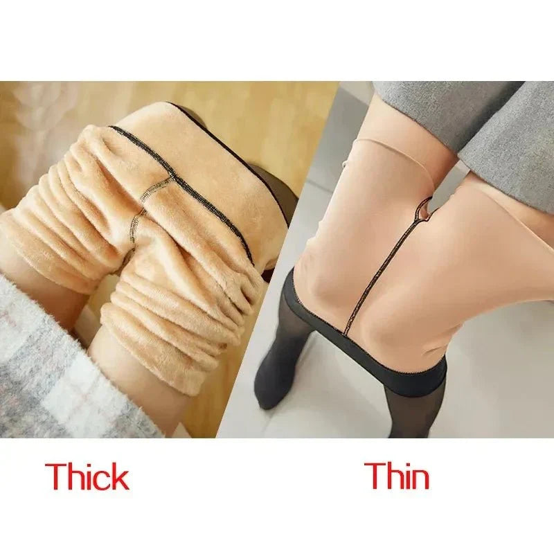 Belle's HeatClass Translucent SuperStretch Pantyhose Leggings - Cartnoova