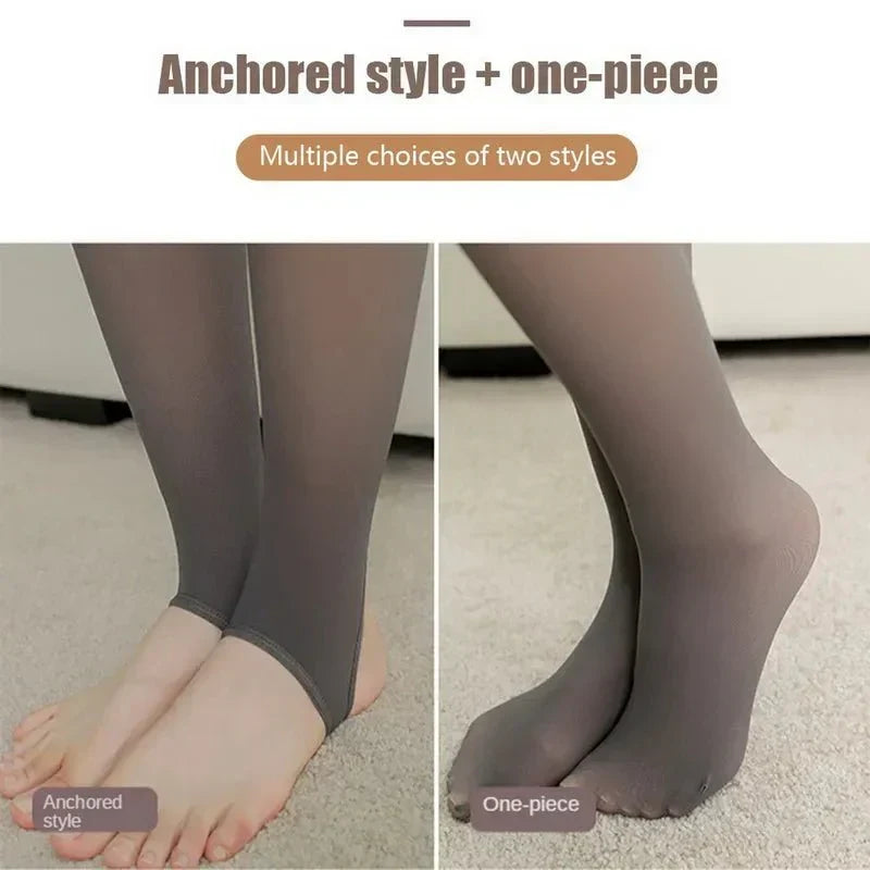 Belle's HeatClass Translucent SuperStretch Pantyhose Leggings - Cartnoova