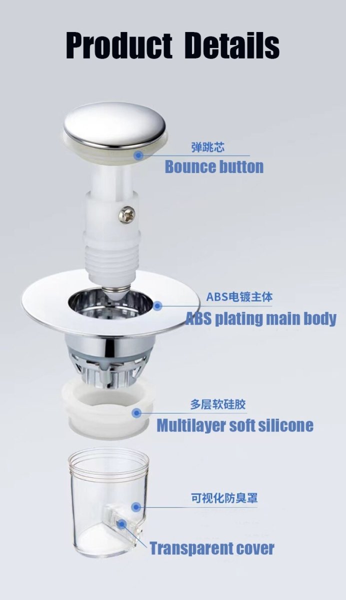BounceFlow™ - Electroplated Sink Filter Set - Cartnoova