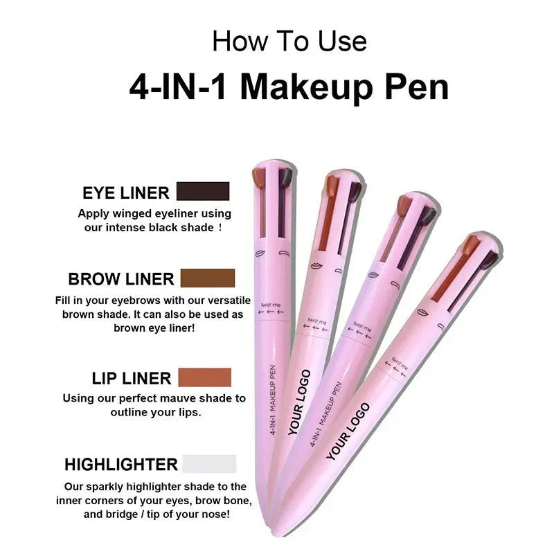 BrowLuxe™ - 4 In 1 Waterproof Makeup Pen - Cartnoova