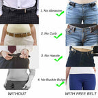 Buckle-free Invisible Elastic Waist Belts - Cartnoova