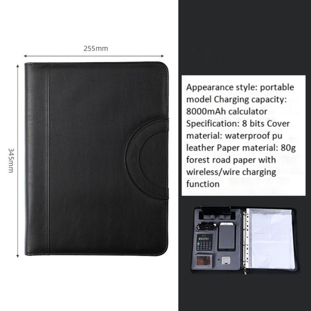 Business portable notebook With USB Phone Charger - Cartnoova