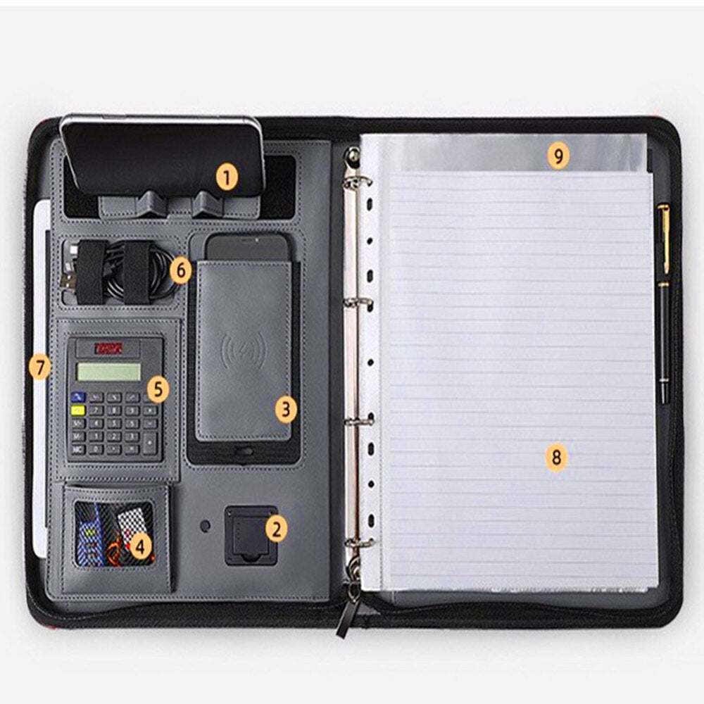 Business portable notebook With USB Phone Charger - Cartnoova