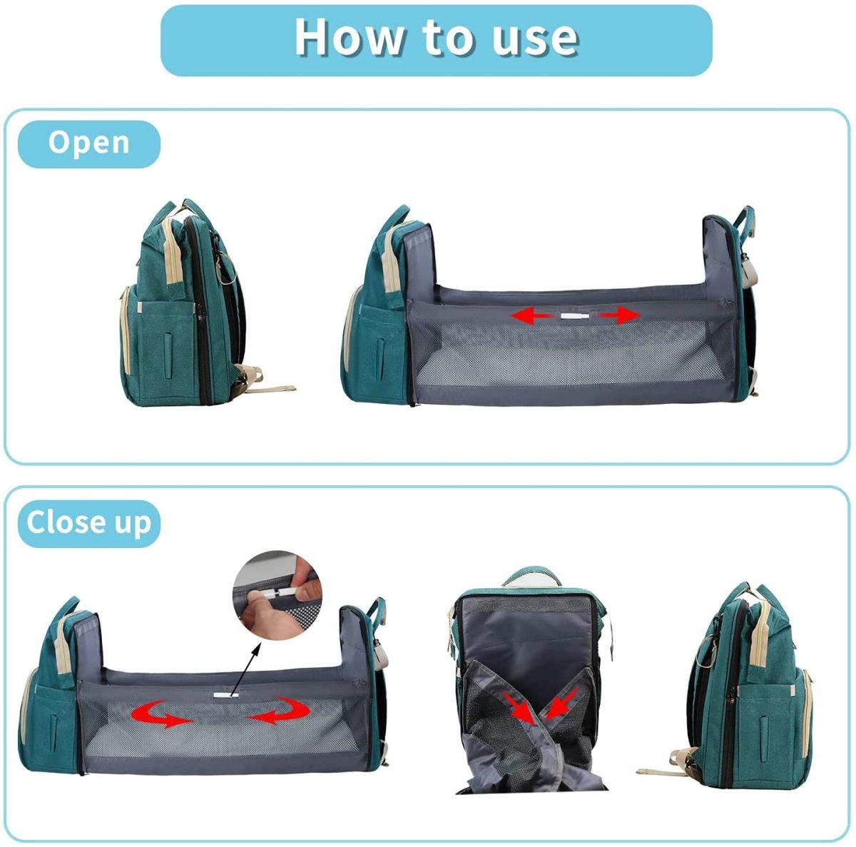 DiaperDuo ™ - Usb Diaper Bag for Baby - Cartnoova
