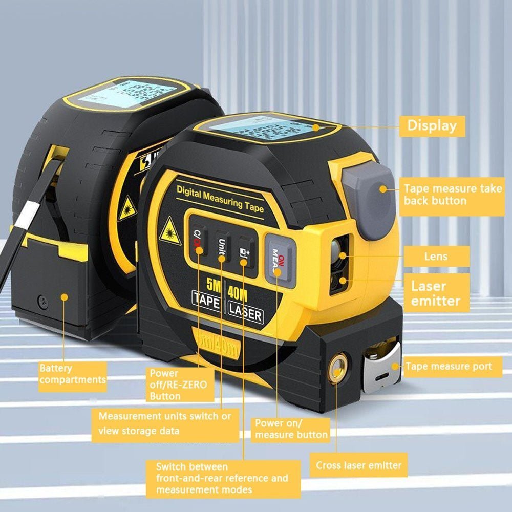 Digital and Laser Measurement Tape - Cartnoova