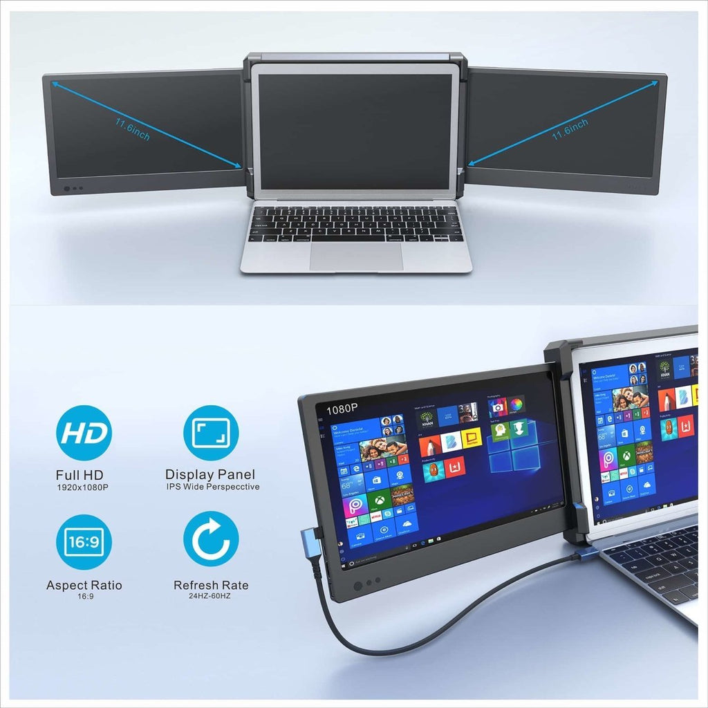 DoubleScreen ™ - Smart Portable Laptop Monitor Extender - Cartnoova