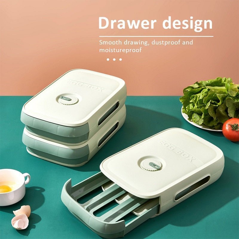 EggRacker ™ - Large Capacity Egg Drawer For Fresh Eggs - Cartnoova