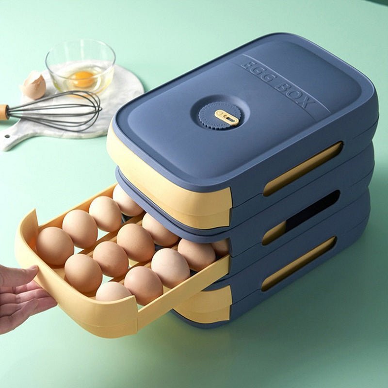 EggRacker ™ - Large Capacity Egg Drawer For Fresh Eggs - Cartnoova