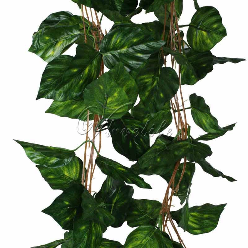 Faux Big Leaf Rhodea Ivy Leaf Garland - Cartnoova