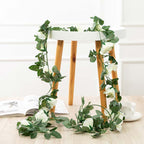 Faux Silk Rose Flower Ivy Vine Garland - Cartnoova