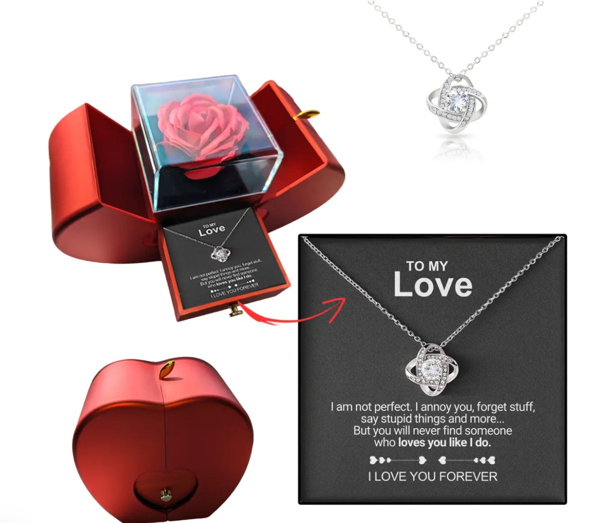 ForeverRose ™ - Heart Box - To My Love - Cartnoova