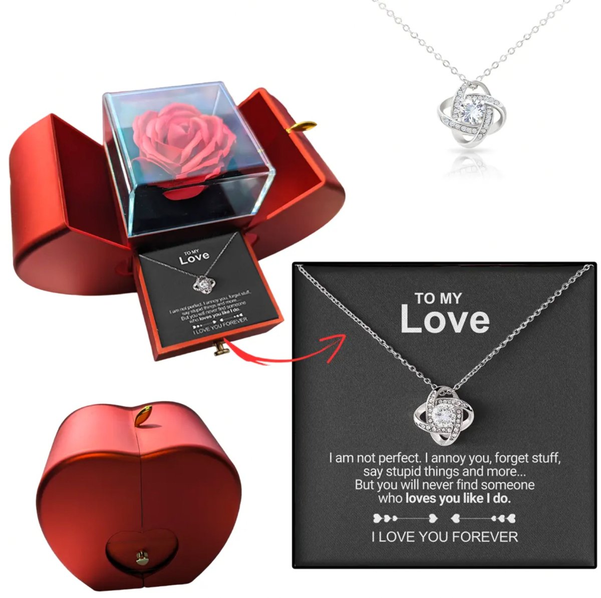 ForeverRose ™ - Heart Box - To My Love - Cartnoova