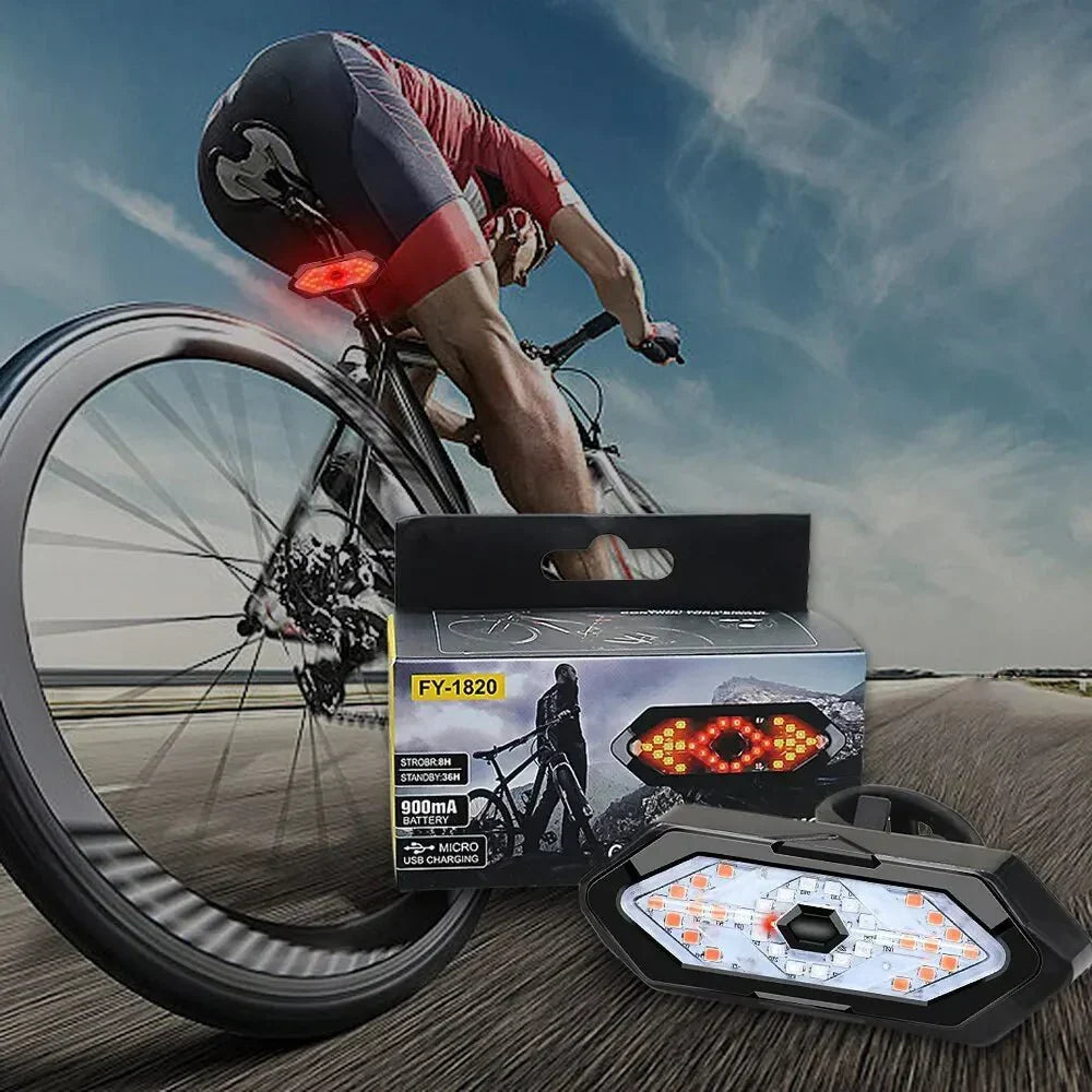 GlowAlert™ - Bicycle LED Rechargeable Warning Tail Light - Cartnoova
