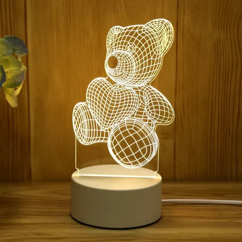 GlowGaze™ - 3D Night Light Decoration Bear - Cartnoova