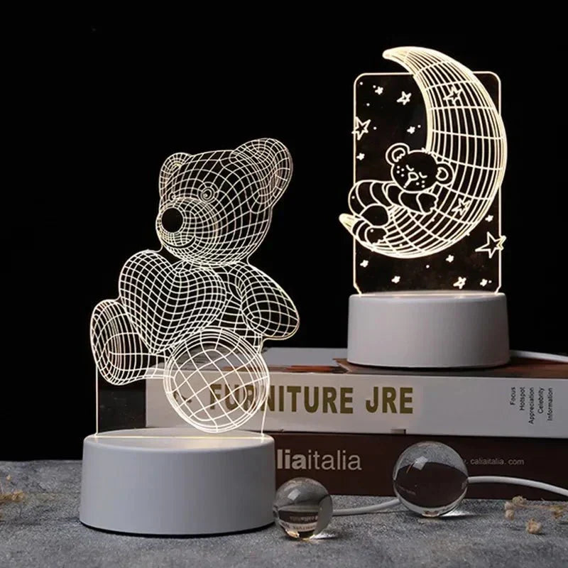 GlowGaze™ - 3D Night Light Decoration Bear - Cartnoova