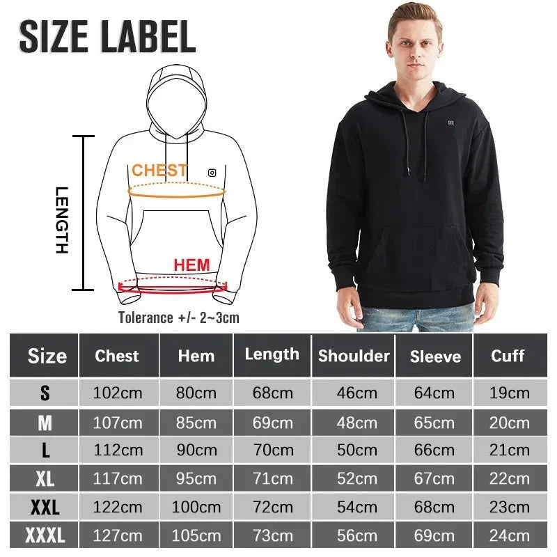 HeatHood™ - Men USB Heating Hoodie - Cartnoova