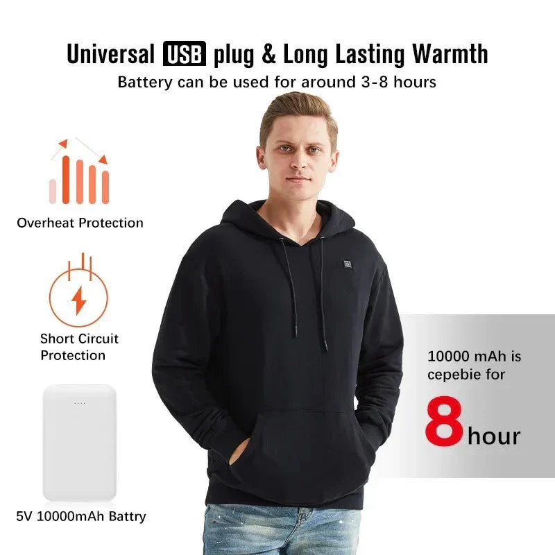 HeatHood™ - Men USB Heating Hoodie - Cartnoova