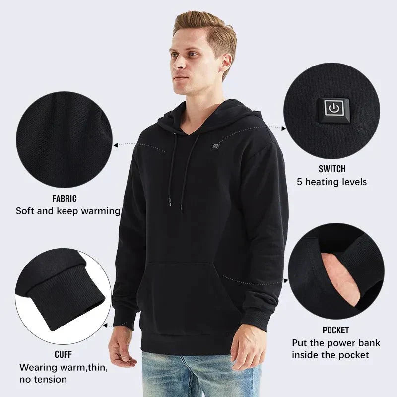 HeatHood™ - Men USB Heating Hoodie - Cartnoova